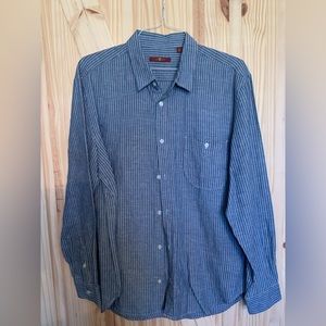 Mens NWT Blue Striped Shirt